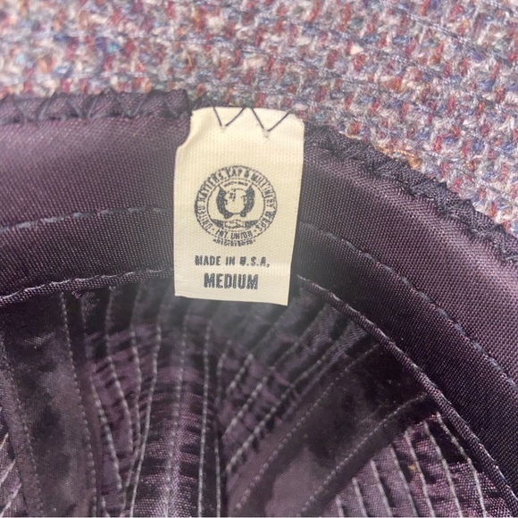 Vintage Hat Mens Medium Wool Tweed Walking Bucket Union Made in USA Retro - Picture 11 of 13